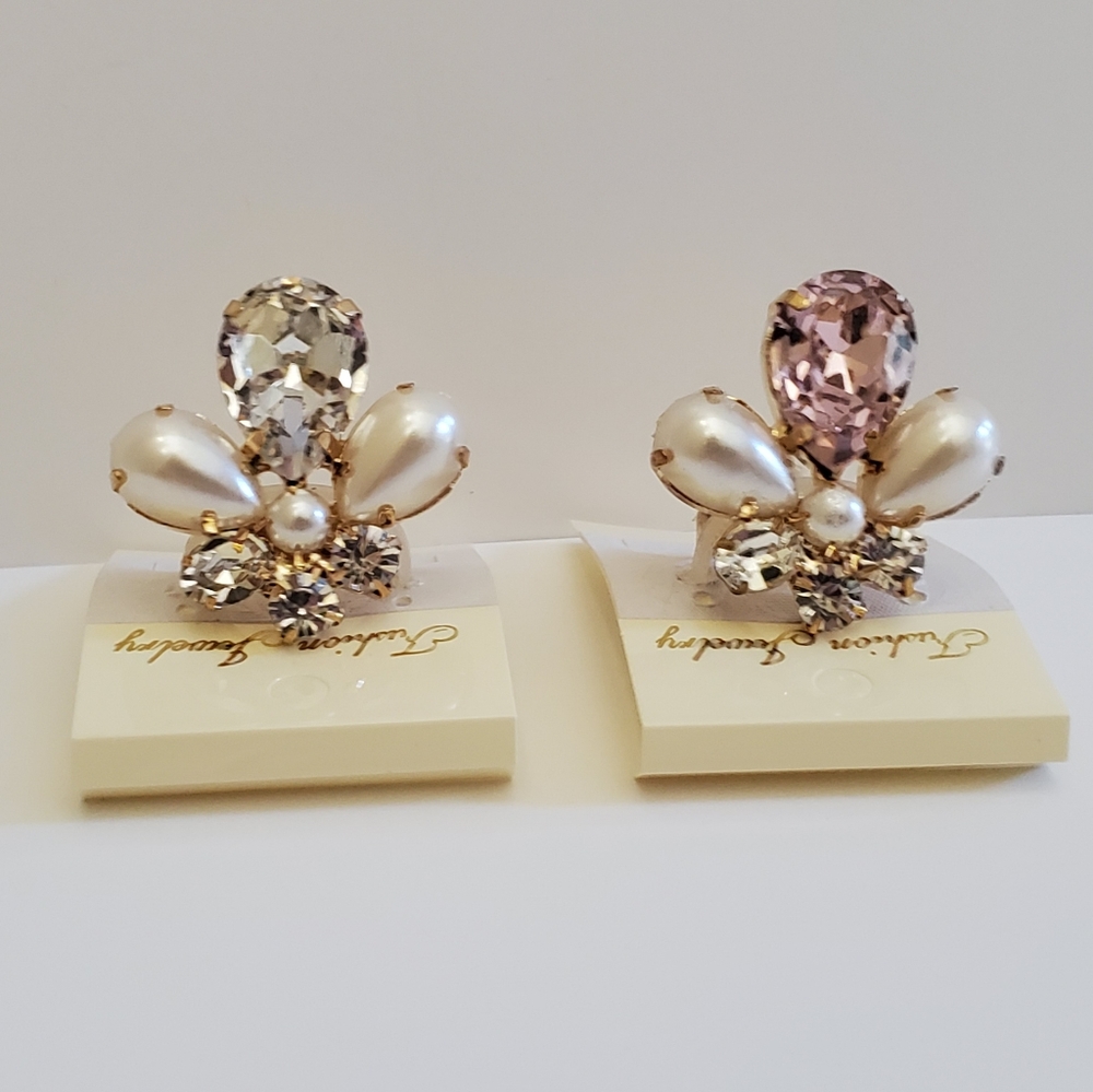 Women's Gold Plated Rhinestone Ring Bundle